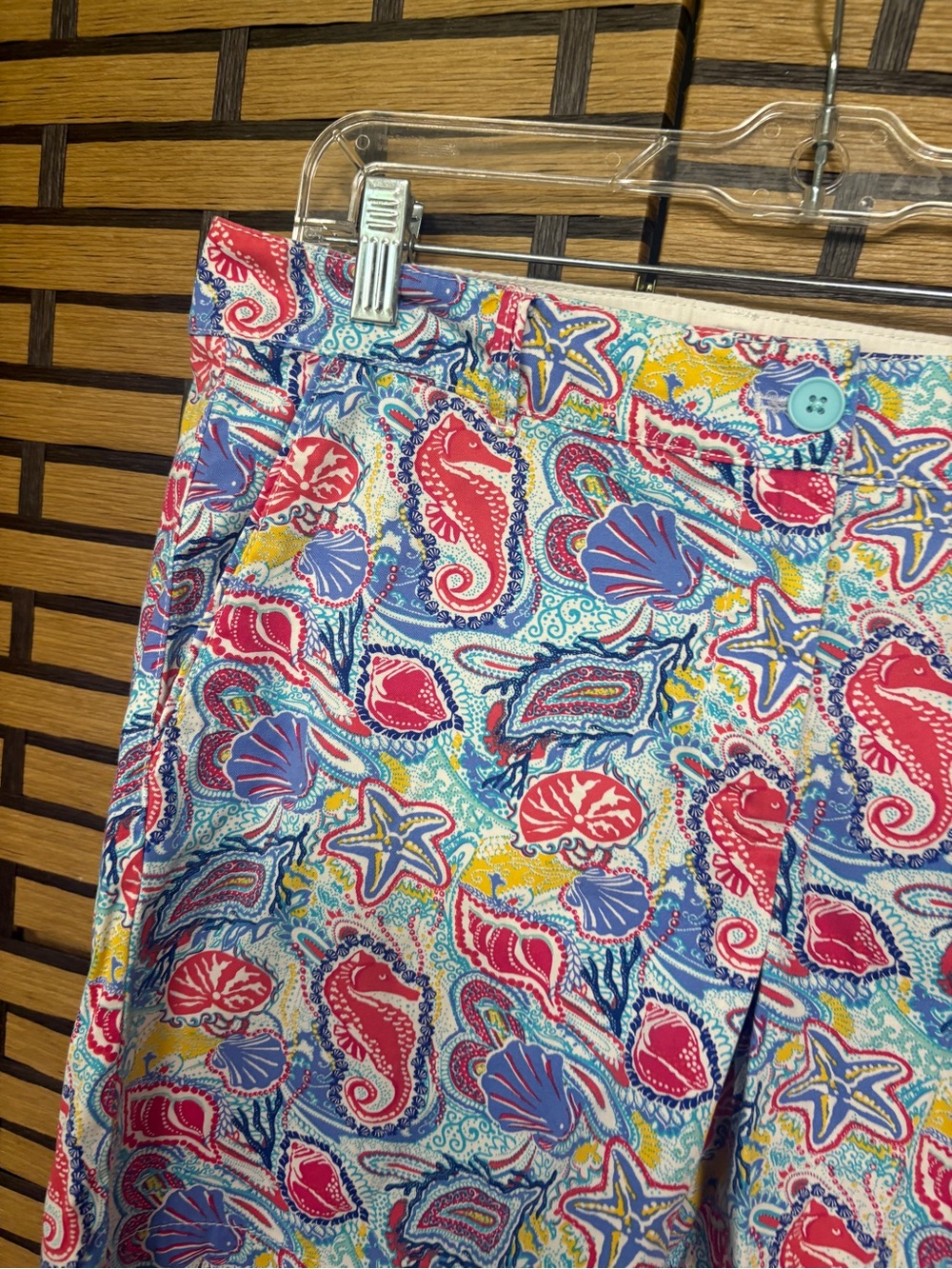 Talbots Weekend Shorts Sea Shell Pattern Size 6 - Picture 3 of 8